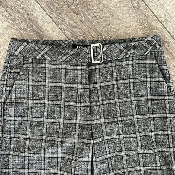 Robell wide leg plaid cropped pants modell cloe 09 size  10 - Picture 3 of 6
